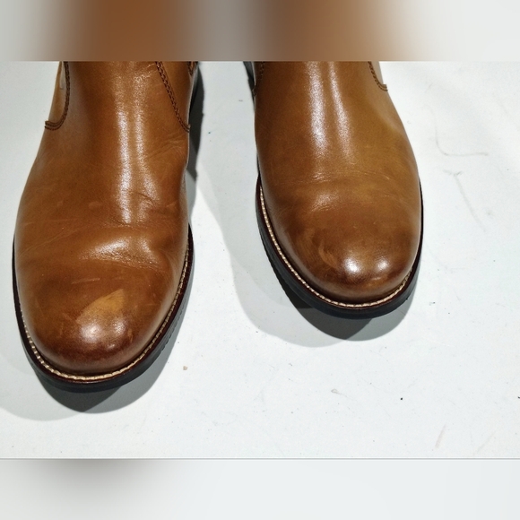Stafford Men\'s Tan Genuine Leather Chelsea Boots Size 11 main image 9
